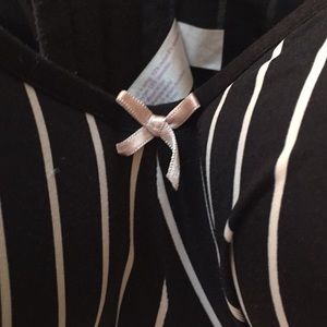 Cacique Intimates & Sleepwear - 40 F cacique black with white stripes Cacique Intimates & Sleepwear - 40 F cacique black with white stripes
